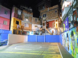 A ball court in the Vidigal favela