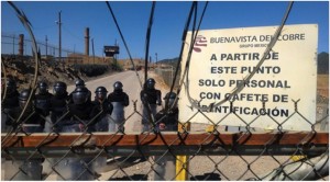 Entrance to the Grupo México’s Buenavista copper mine in Cananea / Global Media Agencies