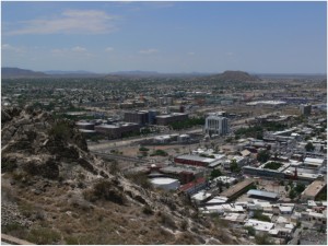 Hermosillo, Sonora's state capital, spreads across the Sonoran Desert