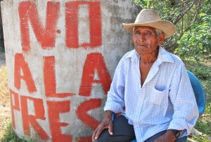 Manuel Sánchez Riaño, Paso de la Reina resident and member of COPUDEVER 