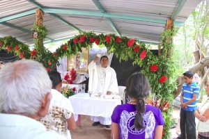 Mass celebrating the 4th anniversary of the blockade