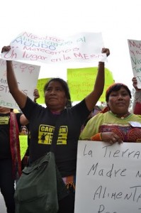 Felictitas Martinez and Graciela Arias (Panama) at Climate March, NYC