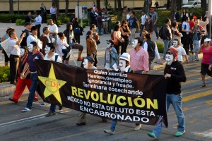 La careta del revolucionario inglés Guido Fawkes, popularizada por los activistas anti sistema.