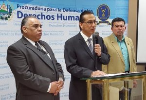 Procurador de Derechos Humanos informa sobre ejecuciones de personas por la PNC y la Fuerza Armada.  
