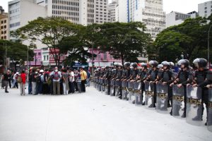 Manifestacion contra el aumento del pasaje