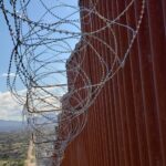 U.S. - Mexico border fence, Arizona - Sonora border