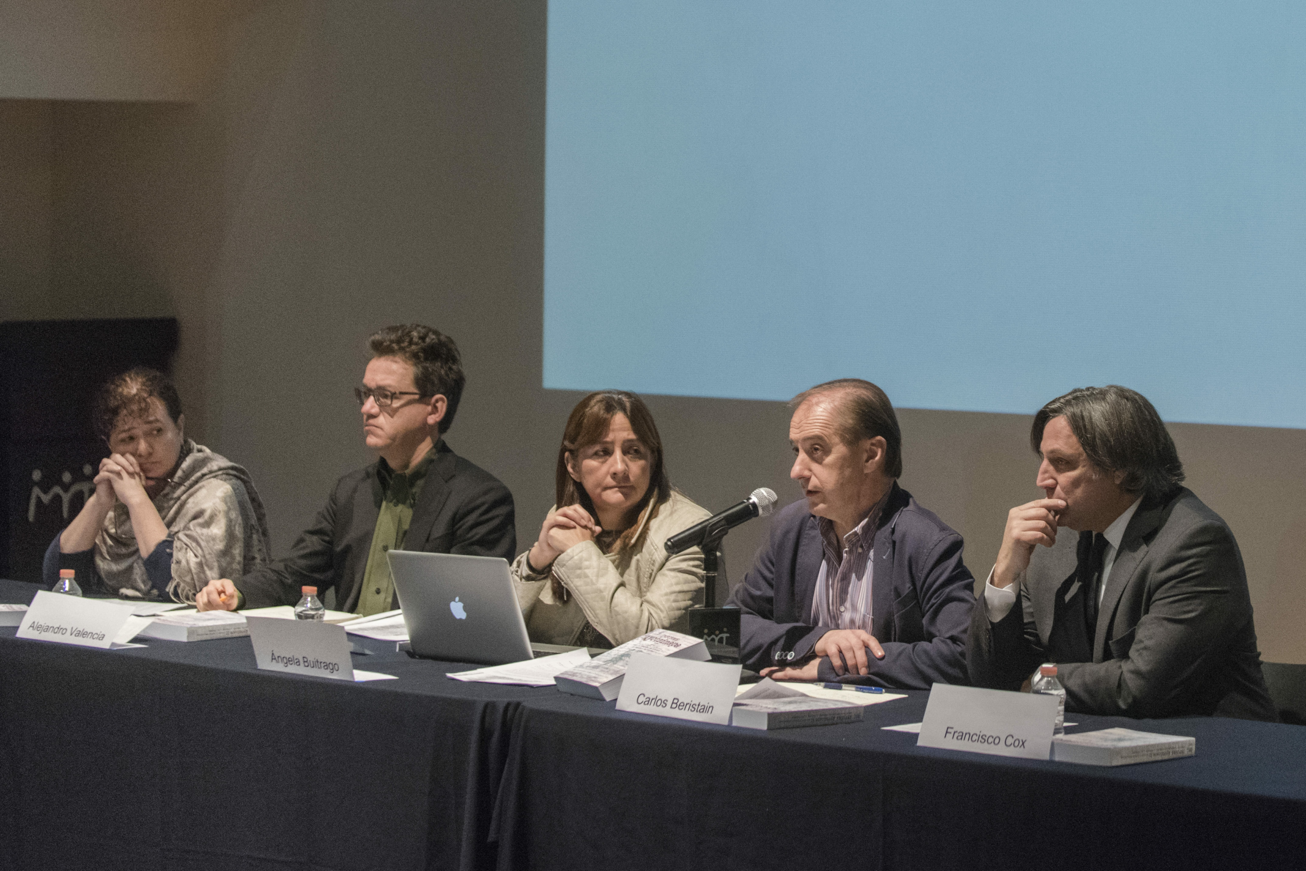 GIEI in Mexico City giving a conference on Ayotzinapa's case.